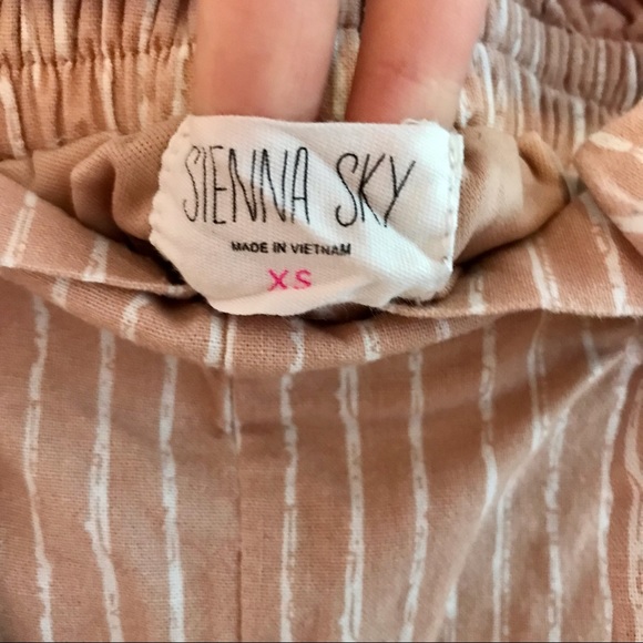 ⭐️3/$15⭐️ Sienna Sky Womens Linen Style Striped Pants - Picture 2 of 3